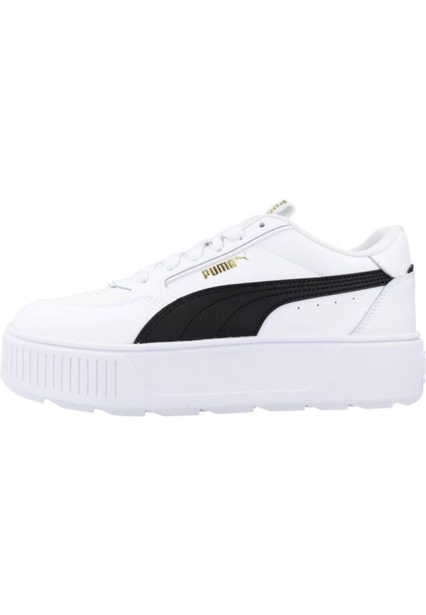 Buty do chodzenia dla dzieci Puma Karmen Rebelle JR. Zapięcie: sznurówki. Kolor: biały. Materiał: syntetyk, materiał. Szerokość cholewki: normalna. Sport: turystyka piesza