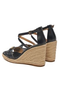 Michael Kors Espadryle Mandy Wedge 40R5MAMS2L Czarny. Kolor: czarny. Materiał: skóra #6