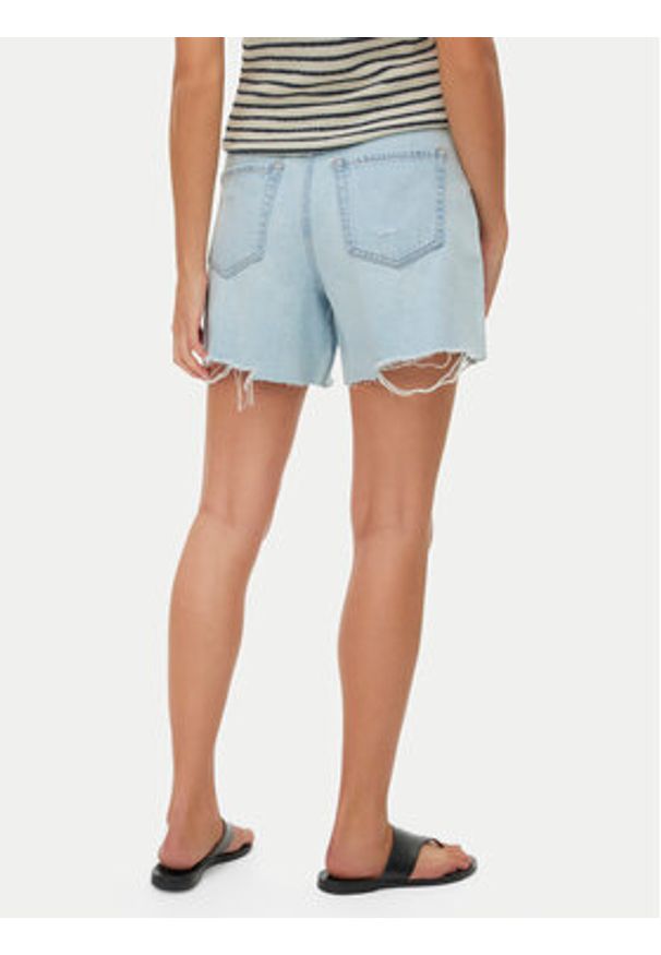 Vero Moda Szorty jeansowe Donna 10342100 Niebieski jasny Regular Fit. Kolor: niebieski. Materiał: bawełna