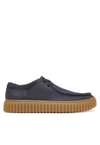 Clarks Sneakersy Torhill Lace 26186159 Granatowy. Kolor: niebieski. Materiał: skóra #1