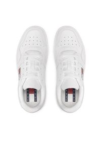 Tommy Jeans Sneakersy Retro Basket EN0EN01723 Biały. Kolor: biały. Materiał: skóra #6