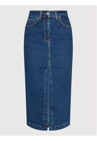Americanos Spódnica jeansowa Georgia Niebieski Slim Fit. Kolor: niebieski. Materiał: jeans, bawełna #2
