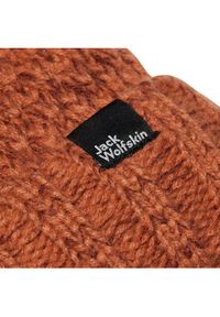 Jack Wolfskin Czapka Highloft Knit 1908011 Pomarańczowy. Kolor: pomarańczowy. Materiał: materiał