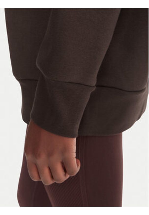 Under Armour Bluza Essential 1379475 Brązowy Loose Fit. Kolor: brązowy. Materiał: bawełna