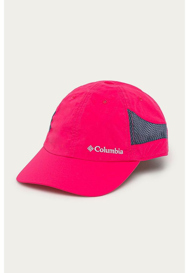 columbia - Columbia Czapka kolor różowy z nadrukiem. Kolor: różowy. Wzór: nadruk