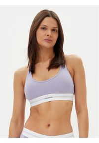 Calvin Klein Underwear Biustonosz top LV00QF8018 Fioletowy. Kolor: fioletowy. Materiał: bawełna