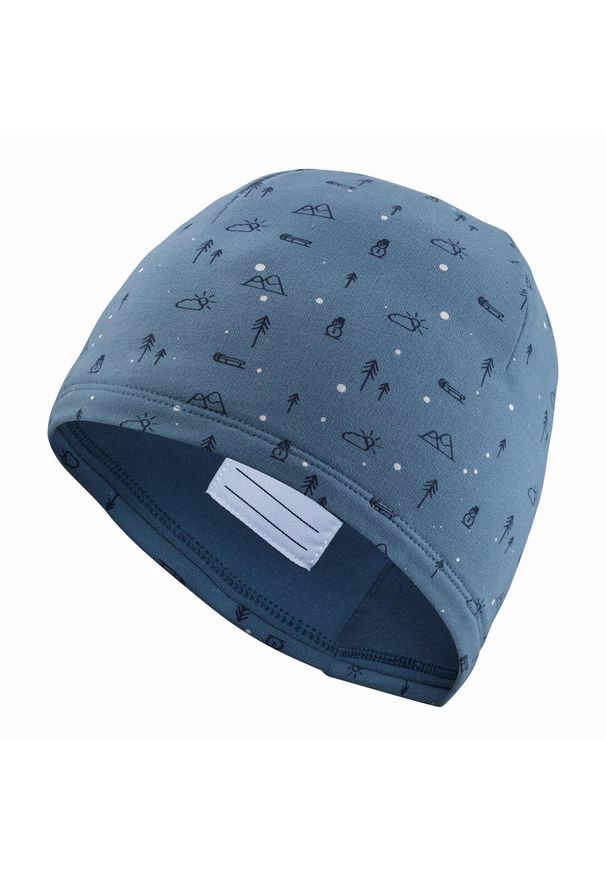 WEDZE - Czapka i komin dla dzieci Wedze Kid. Kolor: wielokolorowy, niebieski, szary. Materiał: bawełna, poliester, materiał, elastan. Sezon: zima. Styl: sportowy