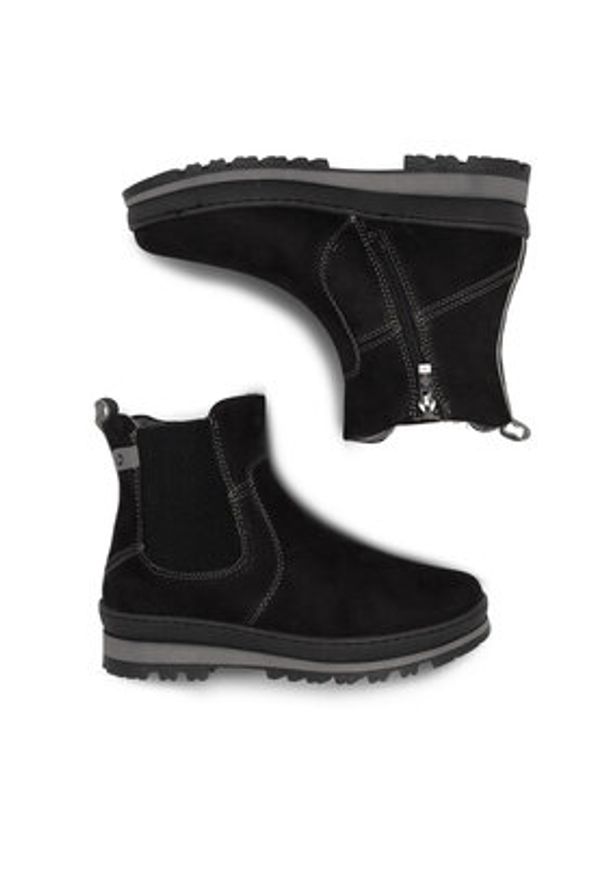 Go Soft Botki RST-BONA-01 Czarny. Kolor: czarny. Materiał: materiał