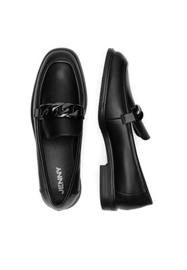 Jenny - JENNY Loafersy HY13293-8 Czarny. Kolor: czarny. Materiał: materiał