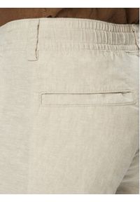 BOSS Szorty materiałowe Sisla 50559366 Szary jasny Relaxed Fit. Kolor: szary. Materiał: len #2