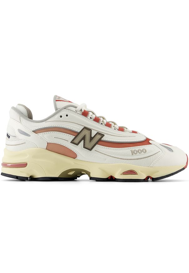 Buty unisex New Balance M1000CB – beżowe. Kolor: beżowy. Materiał: skóra, materiał. Szerokość cholewki: normalna