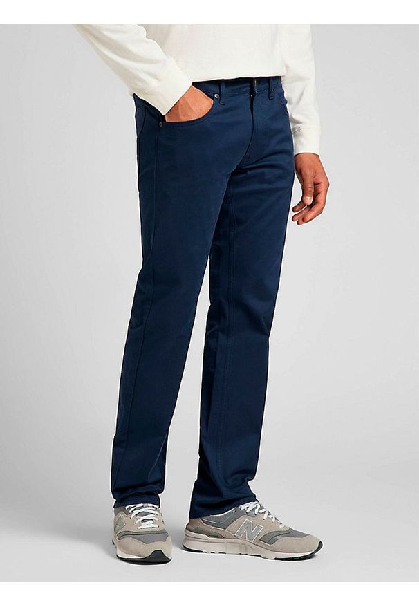 Lee - LEE DAREN ZIP FLY MĘSKIE SPODNIE JEANSOWE JEANSY BLACK IRIS L707AW11 112321588