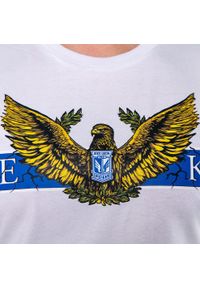 KKS LECH POZNAŃ - Koszulka Lech Poznań biała "AVE KKS". Kolor: biały. Materiał: bawełna. Sport: piłka nożna