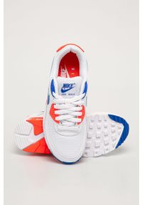 Nike Sportswear - Buty Nike Air Max 90. Nosek buta: okrągły. Zapięcie: sznurówki. Kolor: biały. Materiał: syntetyk, materiał, skóra. Szerokość cholewki: normalna. Obcas: na obcasie. Model: Nike Air Max 90, Nike Air Max. Wysokość obcasa: średni #5