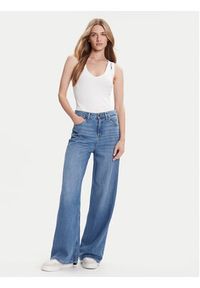 Lee Jeansy Stella 112371455 Niebieski Wide Leg. Kolor: niebieski #4