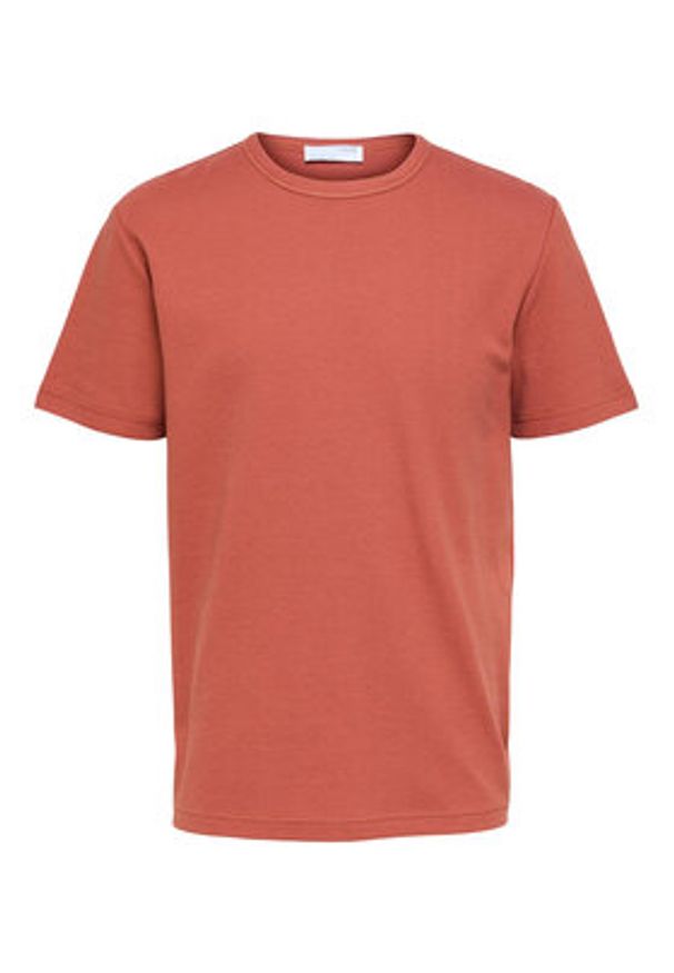 Selected Homme T-Shirt 16088532 Czerwony Relaxed Fit. Kolor: czerwony. Materiał: bawełna