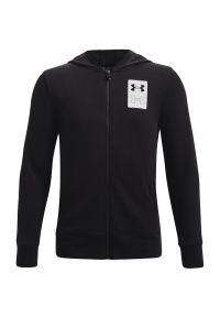 Bluza z kapturem dla dzieci Under Armour Rival Terry. Typ kołnierza: kaptur. Kolor: czarny. Materiał: materiał, bawełna #1