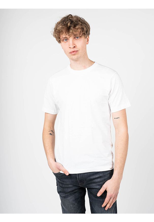 Pepe Jeans T-Shirt "2-Pack Aiden" | PM503657 | Mężczyzna | Biały. Okazja: na co dzień. Kolor: biały. Materiał: bawełna. Wzór: aplikacja. Styl: casual