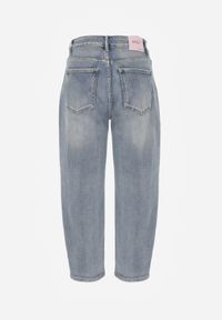 Renee - Niebieskie Jeansy High Waist Mom Fit Zolseli. Okazja: na co dzień. Stan: podwyższony. Kolor: niebieski. Styl: elegancki, casual #3