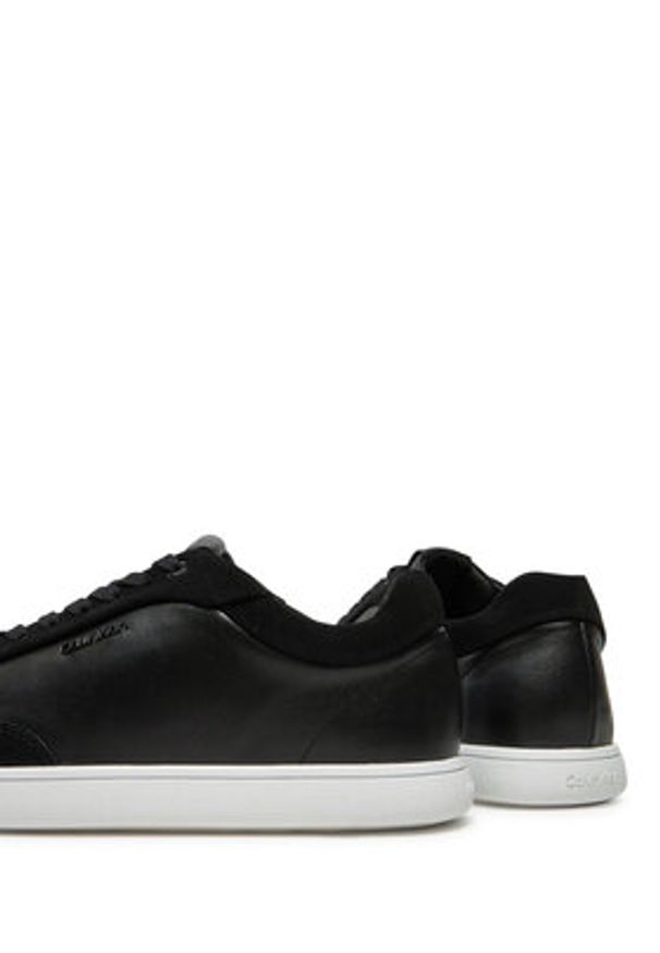 Calvin Klein Sneakersy Cupsole Lace Up - Lth Sue Mix HW0HW02435 Czarny. Kolor: czarny. Materiał: skóra