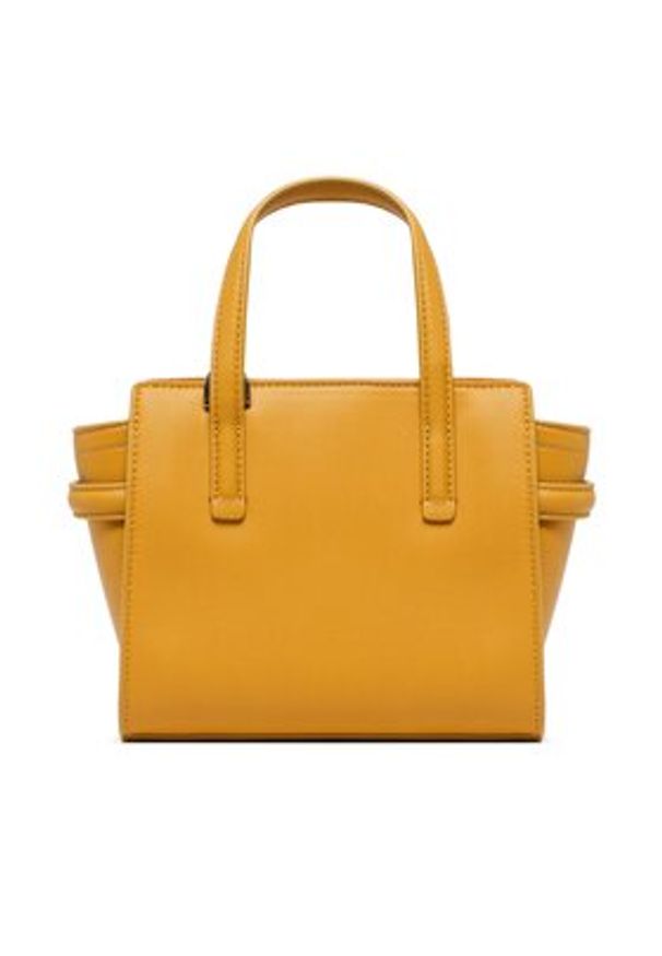 Calvin Klein Torebka Ck Must Mini Tote K60K610207 Żółty. Kolor: żółty. Materiał: skórzane