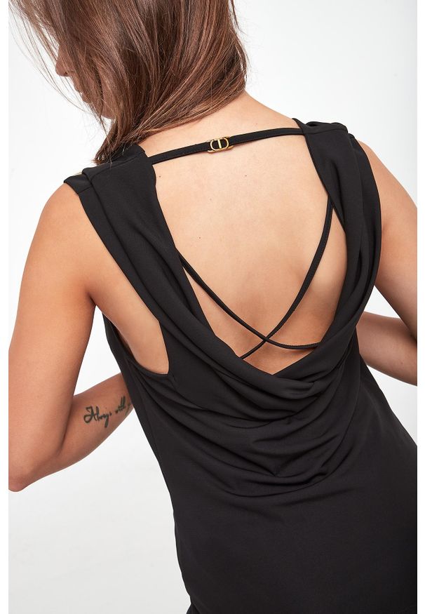 Twinset Milano - Top damski drapowany TWINSET