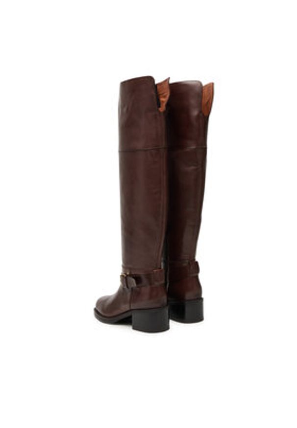 Bronx Kozaki Ky Ley 14402-US Brązowy. Kolor: brązowy. Materiał: skóra