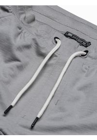 Ombre Clothing - Spodnie męskie dresowe joggery P951 - szare - XXL. Kolor: szary. Materiał: dresówka #7