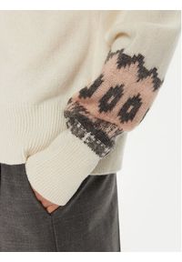 Marella Sweter Dito 2423366182 Écru Relaxed Fit. Materiał: wełna #5