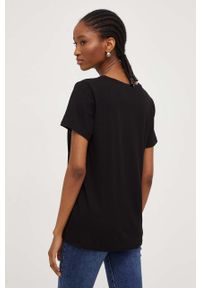Answear Lab t-shirt 2-pack damski kolor czarny. Kolor: czarny. Materiał: dzianina. Długość rękawa: krótki rękaw. Długość: krótkie. Wzór: gładki. Styl: wakacyjny #3