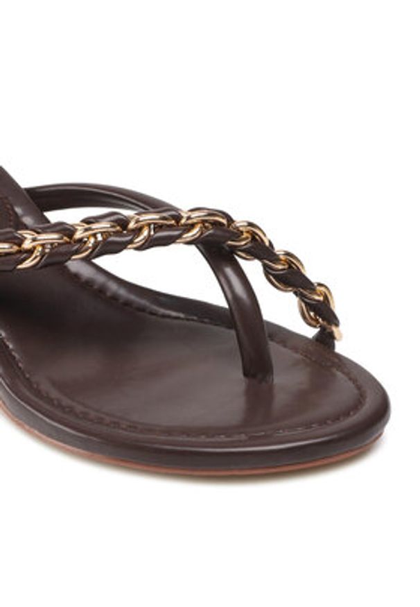 Jenny Fairy Japonki LS5730-04C Brązowy. Kolor: brązowy. Materiał: skóra