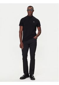 Karl Lagerfeld - KARL LAGERFELD Polo 745001 554221 Czarny Regular Fit. Typ kołnierza: polo. Kolor: czarny. Materiał: bawełna #3