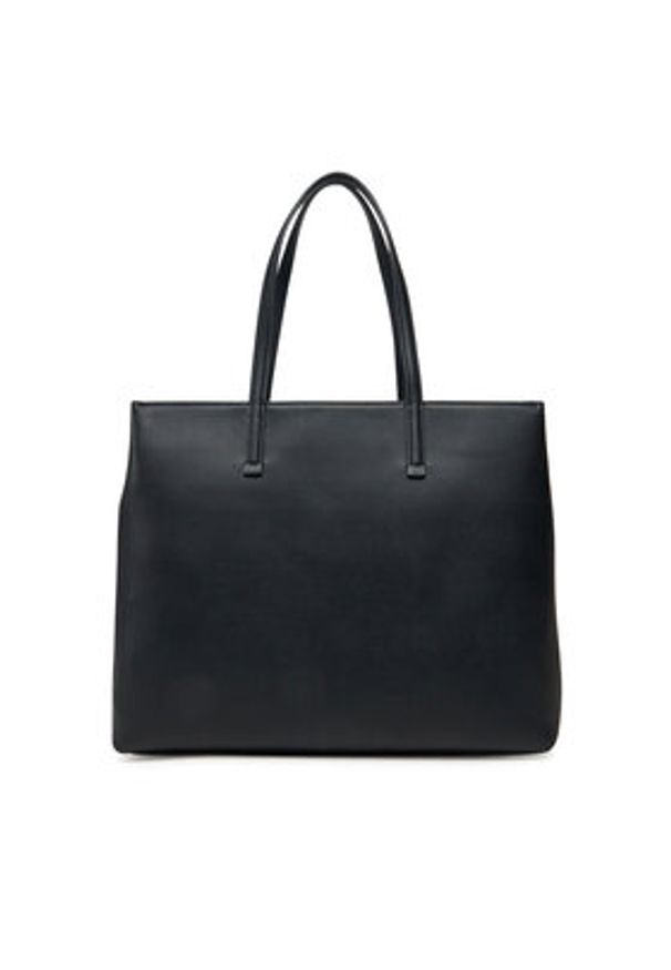 Calvin Klein Torebka Ck Must Medium Shopper W/Pocket K60K613019 Czarny. Kolor: czarny. Materiał: skórzane
