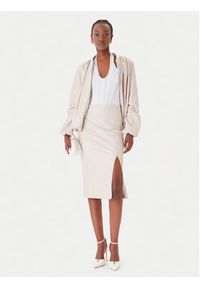 Rinascimento Kurtka z imitacji skóry CFC0127530003 Beżowy Relaxed Fit. Kolor: beżowy. Materiał: skóra #7