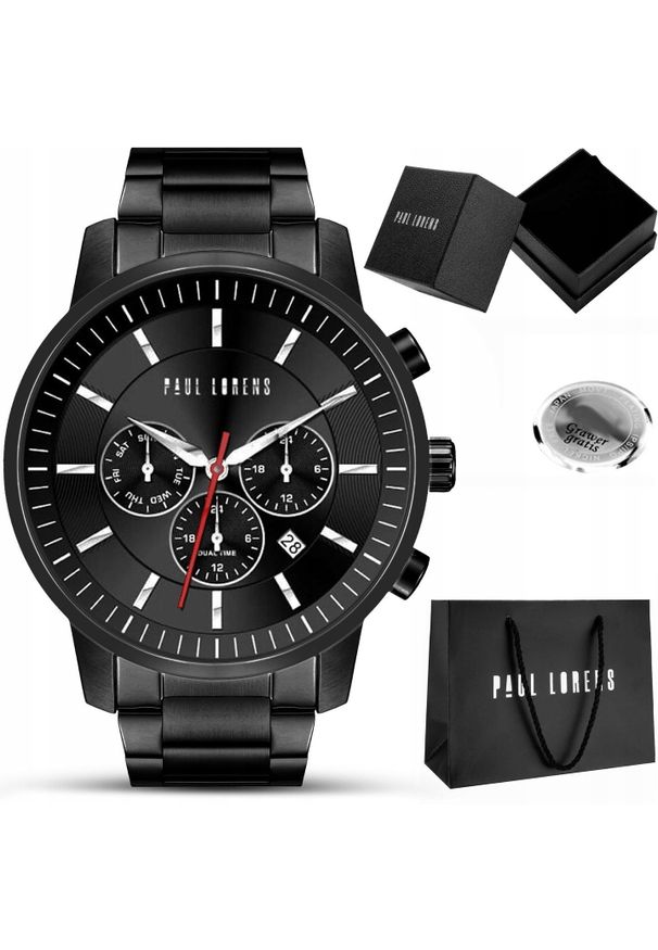Zegarek Paul Lorens Zegarek męski TORNAR z GRAWEREM