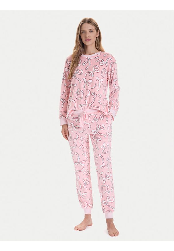 Kate Spade Piżama KSI92767F Różowy Regular Fit. Kolor: różowy. Materiał: syntetyk