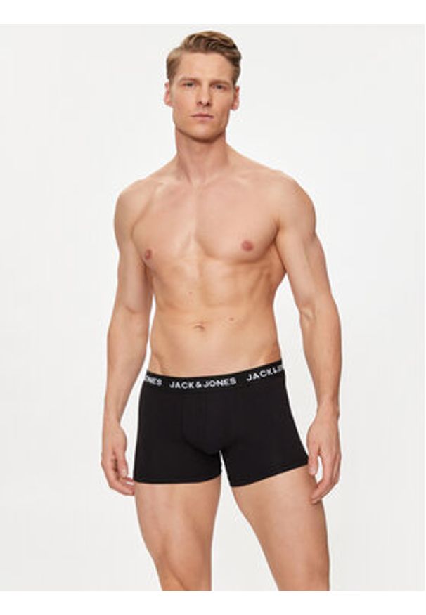 Jack & Jones Komplet 10 par bokserek Solid 12189937 Czarny. Kolor: czarny. Materiał: bawełna