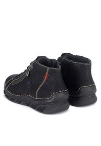 Rieker Botki 55048-00 Czarny. Kolor: czarny. Materiał: skóra