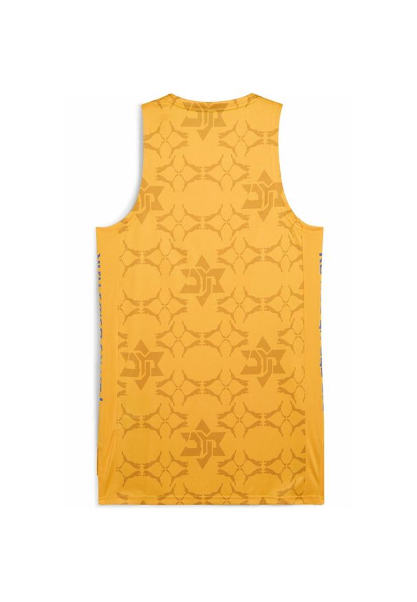 Puma - Męska koszykarska koszulka meczowa Maccabi PUMA Gold Fusion Yellow. Kolor: żółty