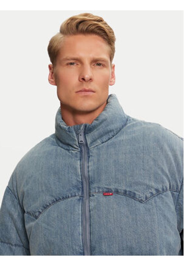 Levi's® Kurtka puchowa A0726-0003 Niebieski Relaxed Fit. Kolor: niebieski. Materiał: bawełna