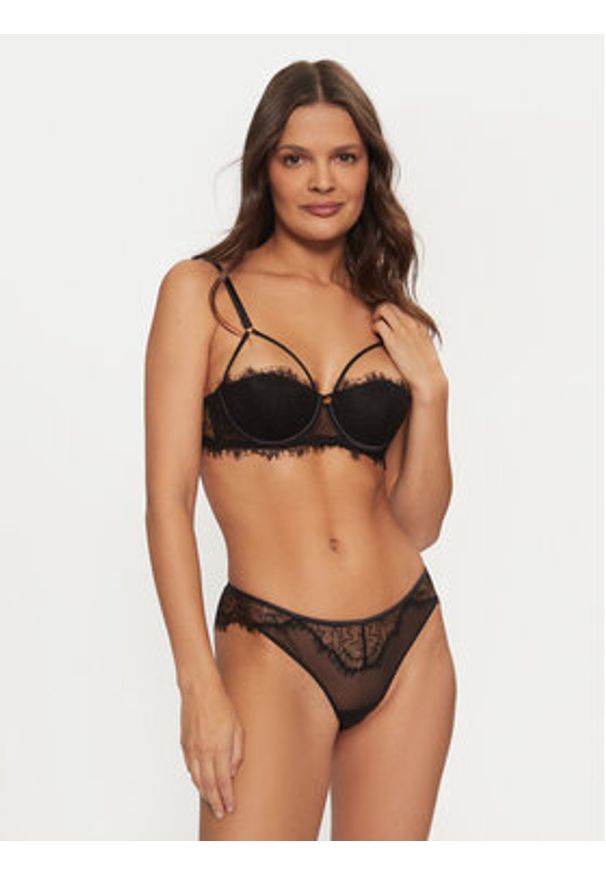 TwinSet - TWINSET Figi brazylijskie 242LL6J77 Czarny. Kolor: czarny. Materiał: syntetyk