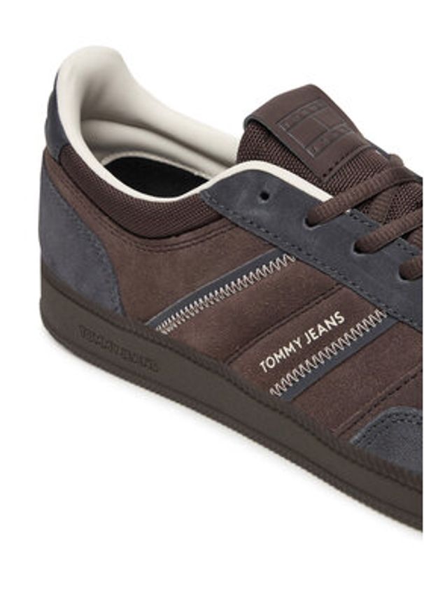 Tommy Jeans Sneakersy The Greenwich Edge Suede EM0EM01662 Brązowy. Kolor: brązowy. Materiał: skóra, zamsz