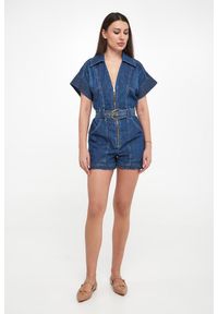Elisabetta Franchi - Kombinezon damski jeansowy ELISABETTA FRANCHI. Materiał: jeans #6