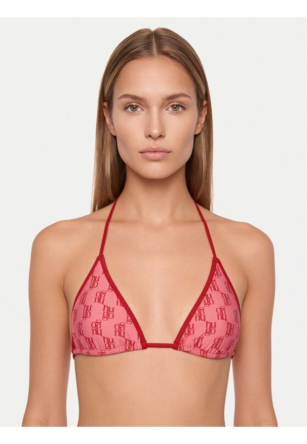 Hugo - HUGO Góra od bikini 50555664 Różowy. Kolor: różowy. Materiał: syntetyk