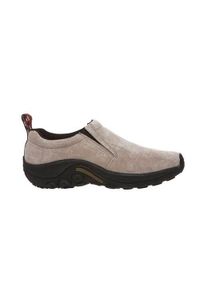 Buty do chodzenia męskie Merrell Jungle Moc. Zapięcie: bez zapięcia. Kolor: beżowy, wielokolorowy. Materiał: materiał, tkanina, syntetyk, skóra. Szerokość cholewki: normalna. Sport: turystyka piesza