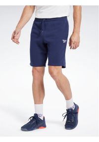 Reebok Szorty sportowe Reebok Identity Fleece Shorts HZ8799 Niebieski. Kolor: niebieski. Materiał: bawełna. Styl: sportowy #1