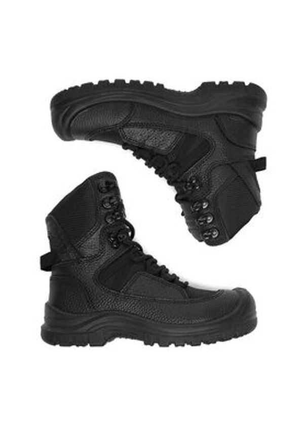 Hunter Trzewiki HUNTER-M-01S W Czarny. Kolor: czarny. Materiał: skóra