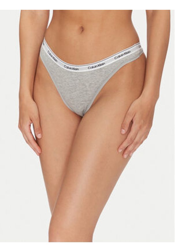 Calvin Klein Underwear Komplet 3 par stringów 000QD5209E Kolorowy. Materiał: bawełna. Wzór: kolorowy