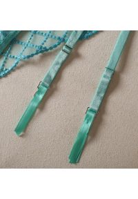 Intica - Komplet bielizny z delikatnych materiałów z ażurowymi detalami Cissy. Kolor: niebieski. Materiał: materiał. Wzór: ażurowy #9