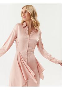 Guess Sukienka koszulowa Alya W2BK83 WF1T2 Różowy Regular Fit. Kolor: różowy. Materiał: syntetyk. Typ sukienki: koszulowe #3